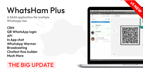 WhatsHam – Cloud based WhatsApp SAAS, Wa Warmer, CRM 6.1
