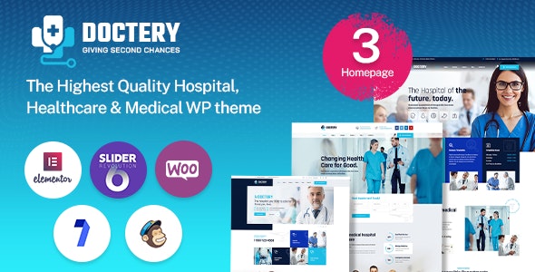 Doctery – Hospital and Healthcare WordPress Theme + RTL 2.8