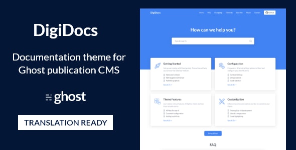 Digidocs – Documentation And Knowledge Base Ghost Theme