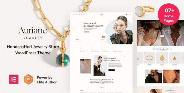 Auriane – Handcrafted Jewelry Store WordPress Theme 3.2.3
