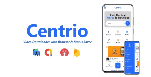Centrio – Video Downloader with Browser & Status Saver | ADMOB, FIREBASE, ONESIGNAL 2.6.0