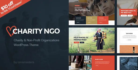 Charity NGO – Donation  Nonprofit Organization WordPress Theme