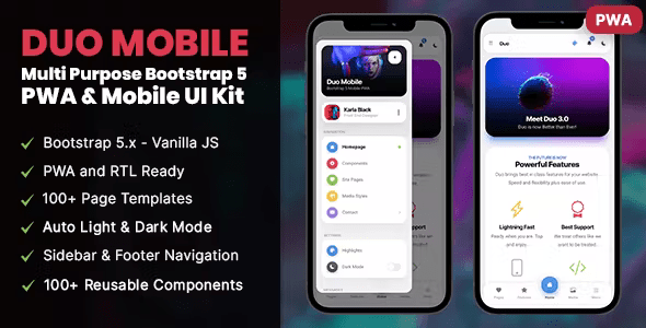 Duo – PWA Mobile Kit 3.3