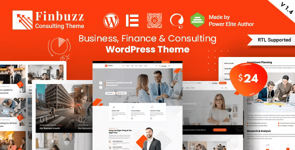 Finbuzz – Corporate Business WordPress Theme 2.1.7