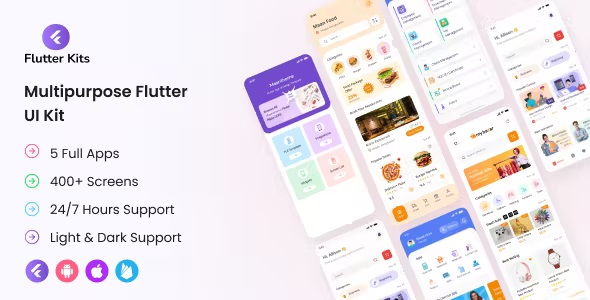 Flutter Kits – Best  Flutter Developer  Mobile App UI kit for android  iOS