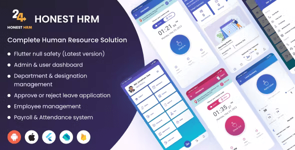 HRM Solution Web & App Bundle | Attendance, Staff Tracker, Payroll, Leave