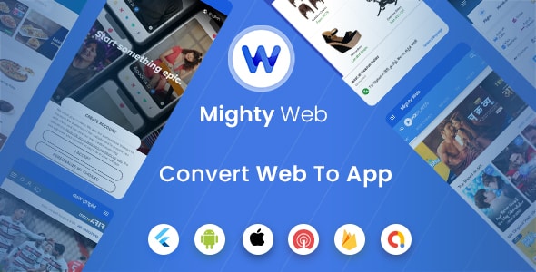 Mighty Web Webview: Web to App Convertor(Flutter + Admin Panel) 26.0