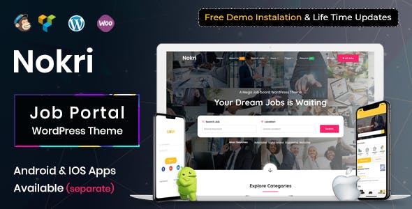 Nokri – Job Board WordPress Theme 1.6.3