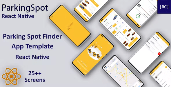 Parking Spot Finder & Booking Android App Template + iOS App Template | React Native | ParkingSpot