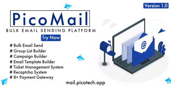 PicoMail – Bulk Email Sending Platform 1.3