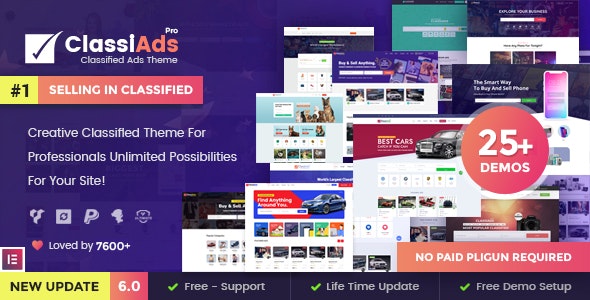 Classiads – Classified Ads WordPress Theme