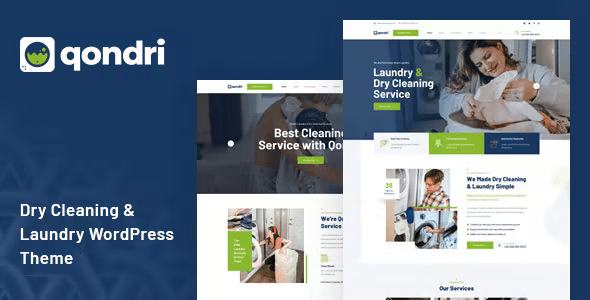 Qondri – Dry Cleaning & Laundry Services WordPress Theme 1.3.1