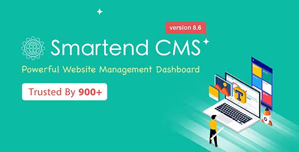 SmartEnd CMS – Laravel Admin Dashboard with Frontend and Restful API 10.0.4