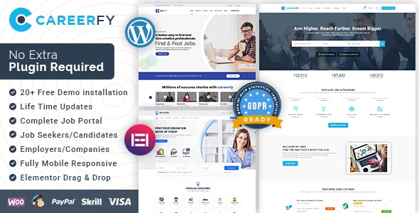 Careerfy – Job Board WordPress Theme 9.9.7