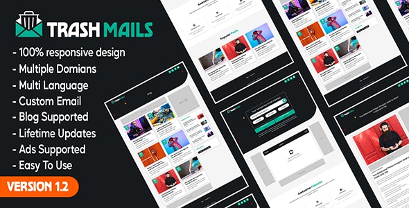 Trash Mails – Temporary Email Address System (SAAS)