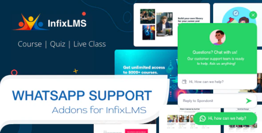 WhatsApp Chat Support – InfixLMS Module 2.1.0