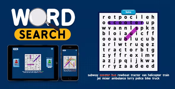 Word Search – HTML5 Game 2.2