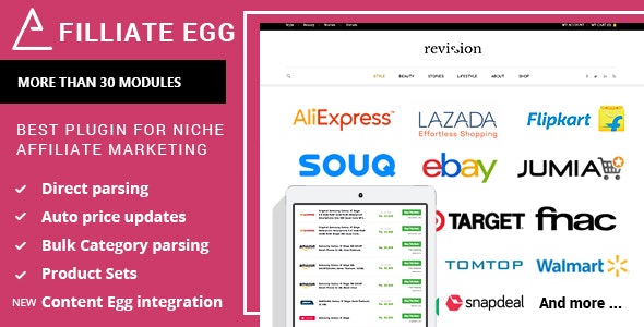 Affiliate Egg – Niche Affiliate Marketing WordPress Plugin 10.9.21