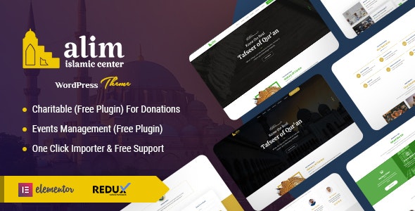 Alim – Islamic Institute & Mosque WordPress Theme + RTL 1.5