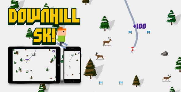 Downhill Ski – HTML5 Game 1.6