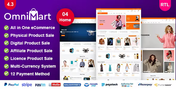 OmniMart – eCommerce CMS | Laravel eCommerce script 6.2