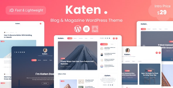 Katen – Blog & Magazine WordPress Theme 1.1