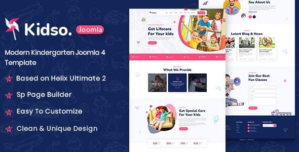 Kidso – Modern Kindergarten Joomla 4 Template
