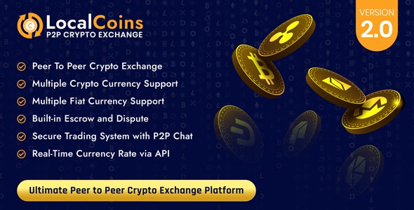 LocalCoins – Ultimate Peer to Peer Crypto Exchange Platform 3.2