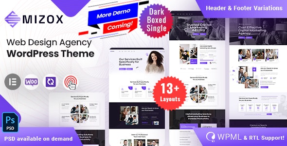 Mizox – Agency WordPress Theme 4.0