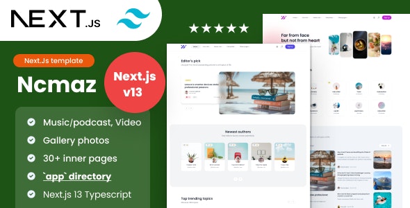 Ncmaz – Blog, News Magazine NextJs Template 2.0