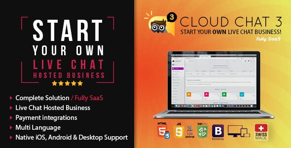 Cloud Chat 3 – SaaS – Live Support Chat Business  3.1.8