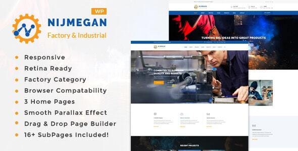 Nijmegan – Factory and Industrial Business WordPress Theme 2.6