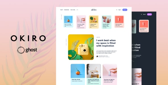 Okiro – Multipurpose Ghost Blog Theme 3.2.1
