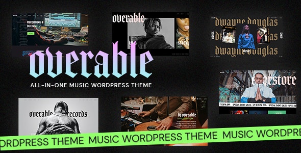 Overable – Professional Music WordPress Theme 1.3.53