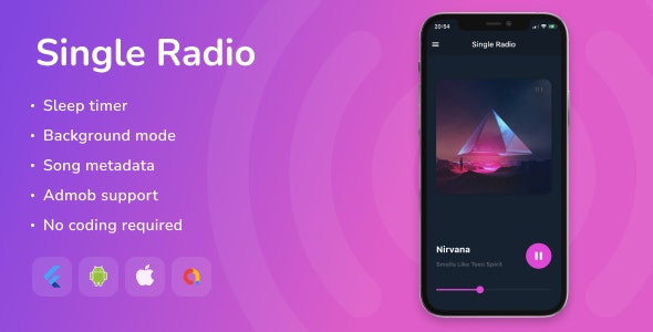 Single Radio – Flutter Full App 2.2