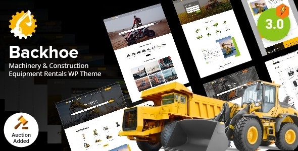 Backhoe – Construction Equipment Rentals WordPress Theme 4.8.1