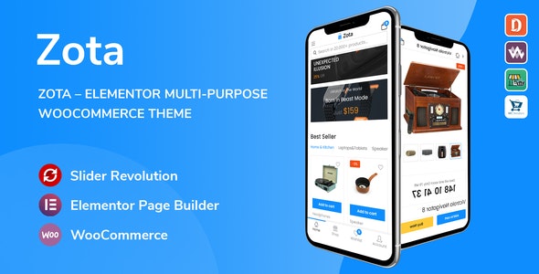 Zota – Elementor Multi-Purpose WooCommerce Theme 1.3.5