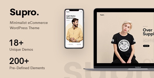 Supro – Minimalist AJAX WooCommerce WordPress Theme 1.9.4