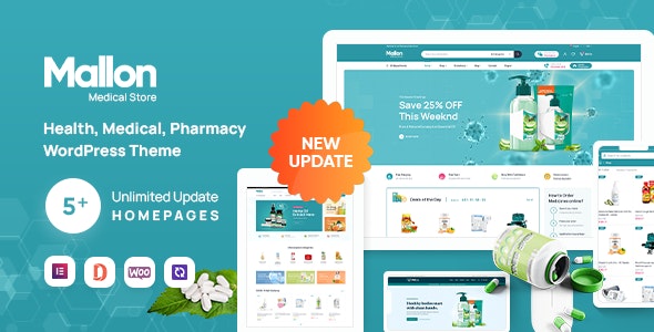 Mallon – Medical Store Elementor WooCommerce WordPress Theme 1.5.11
