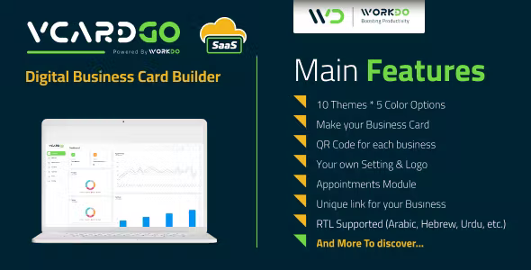 vCardGo SaaS – Digital Business Card Builder 6.6