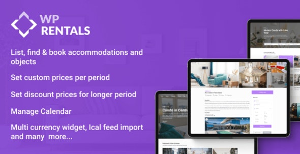 WP Rentals – Booking Accommodation WordPress Theme 3.14.0