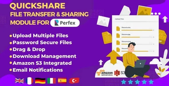 QuickShare – File transfer  sharing module for Perfex CRM