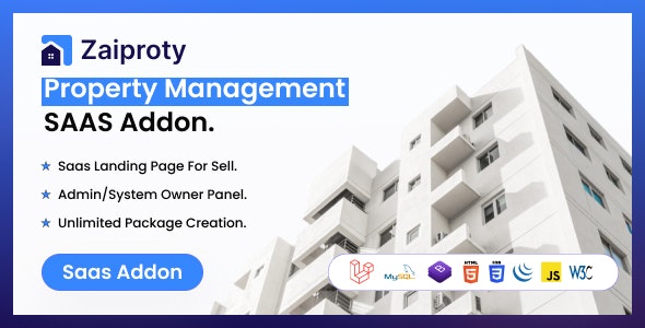 Zaiproty – Property Management SAAS Addon 2.3