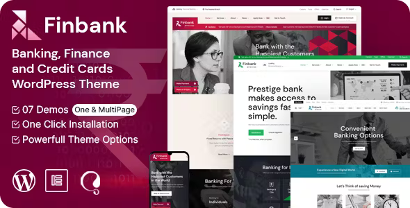 Finbank – Banking and Finance WordPress Theme 1.7