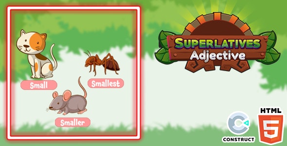 Superlatives Adjective – HTML5 Game – Construct 3