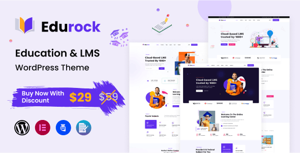Edurock – Education WordPress Theme 1.0.9