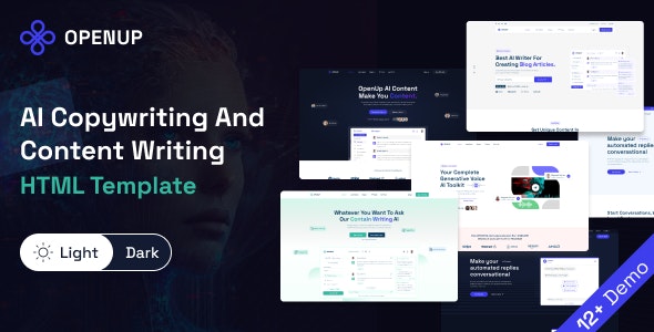 Openup – AI Writer and AI Application HTML Template