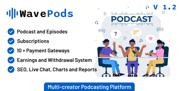 WavePods – Multi-creator Podcasting Platform 1.3