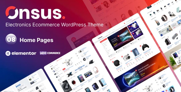 Onsus – Electronics E-commerce WordPress Theme 1.0.4