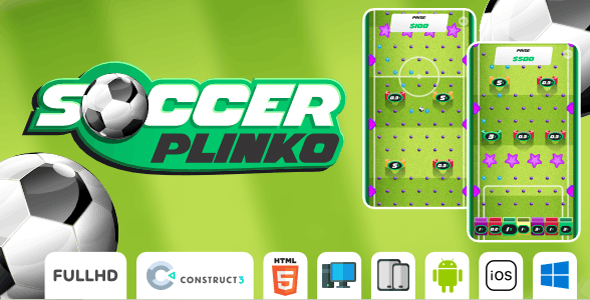 Soccer Plinko – Casino Game – HTML5 Game (Construct3)